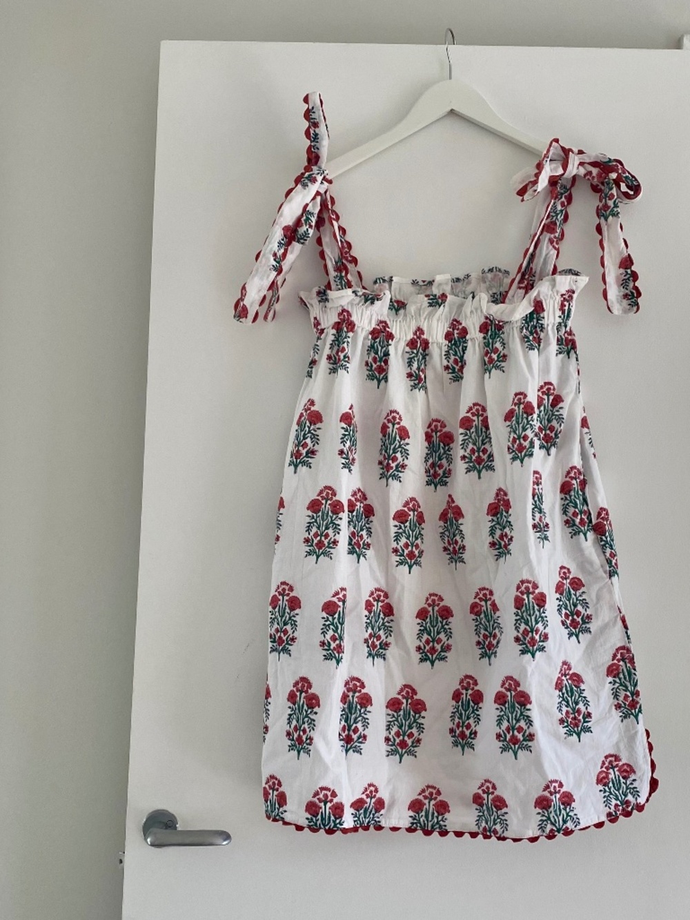 Stunning Block-Print Adjustable Tie Strap Nightgown (Victoria Dunn)